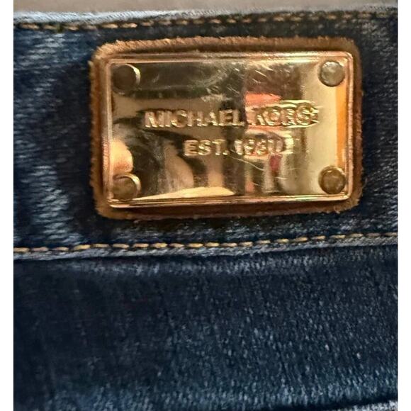 Michael Kors Jeans Women Size 6 Blue Denim Stretch 5 Pockets High Waisted Preppy - Picture 10 of 11